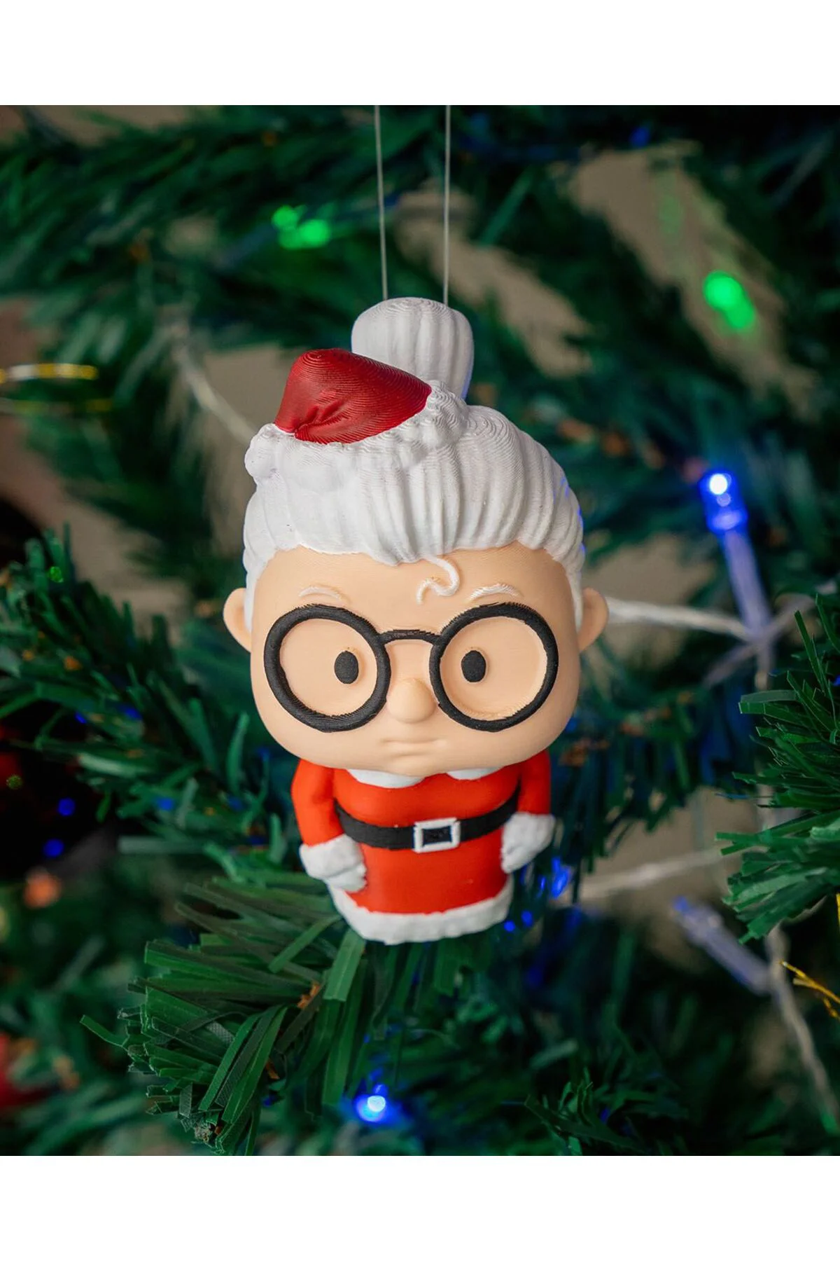 Uzaylı Noel Anne Yılbaşı Süsü Yılbaşı Noel Anne Çam Ağacı Süsü 18CM