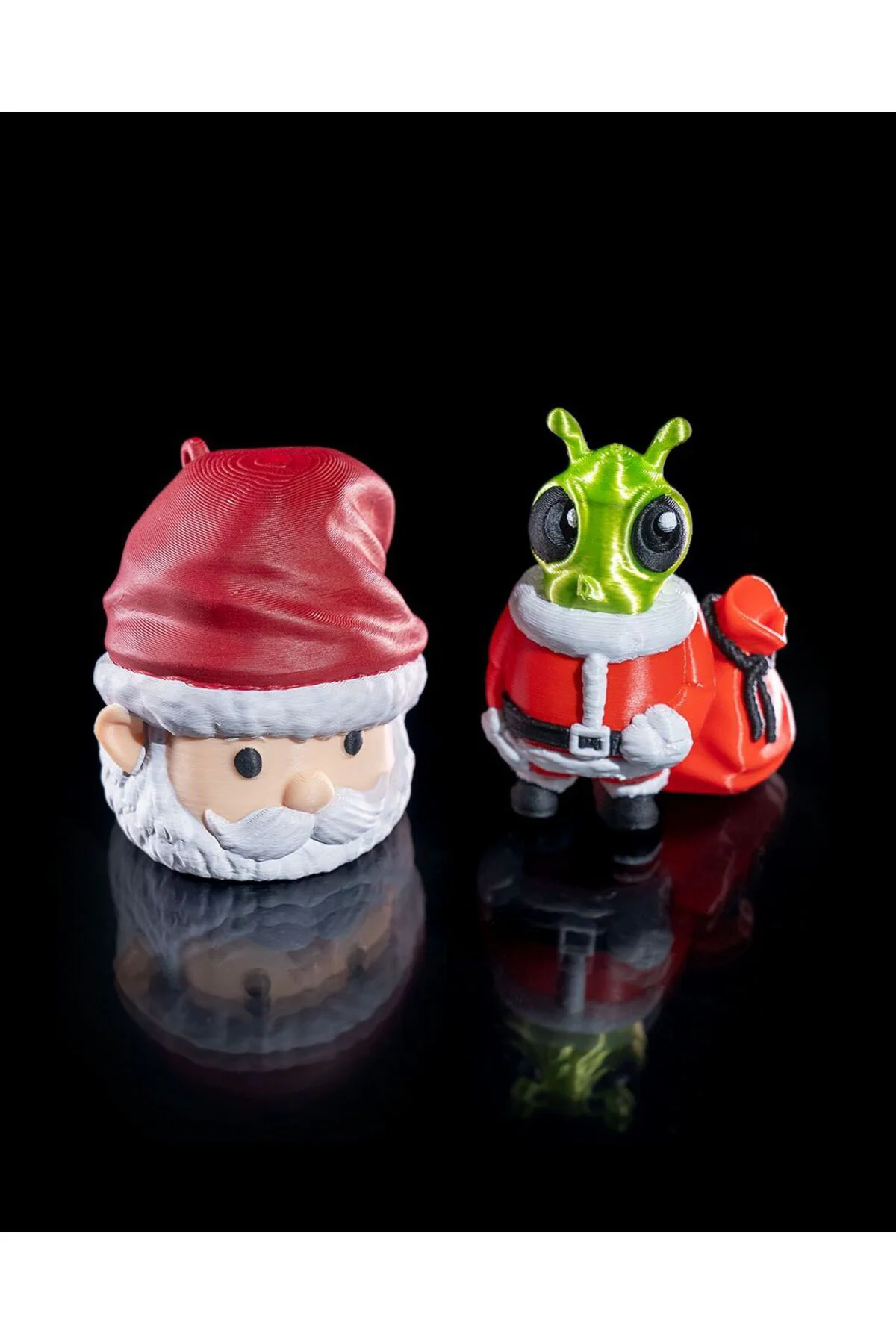 Uzaylı Noel Baba Yılbaşı Süsü Yılbaşı Noel Baba Çam Ağacı Süsü 18CM