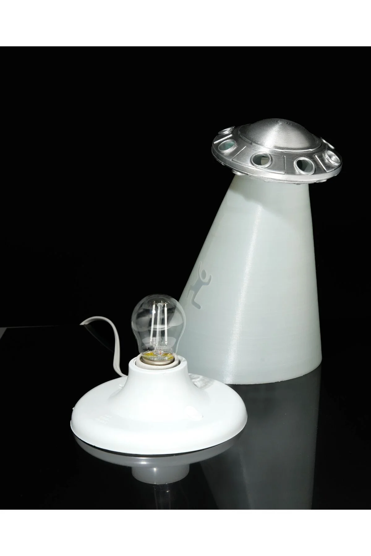 Uzaylı UFO Masa Lambası 20 cm Dev Boy