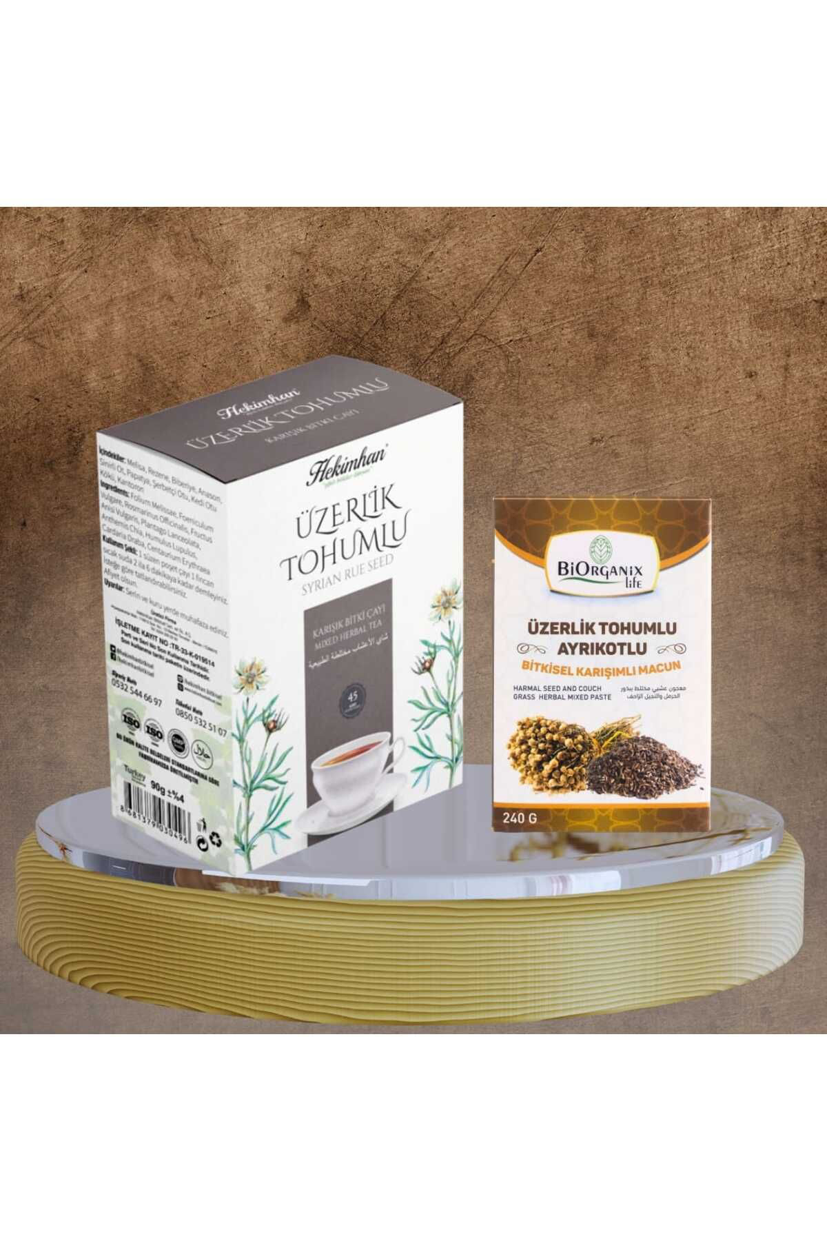 Üzerlik Tohumlu Çay + Üzerlik Tohumlu Ayrıkotlu Macun