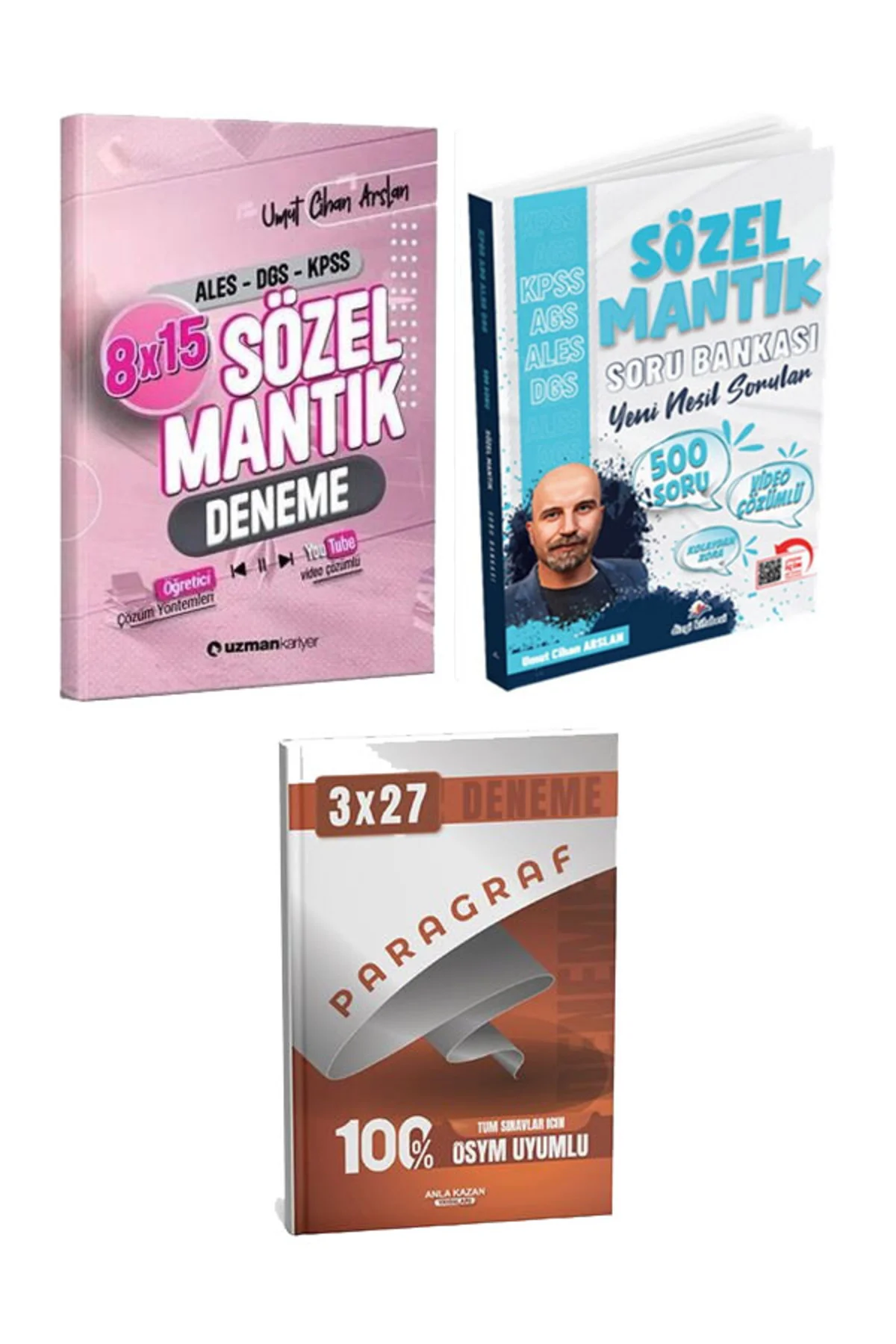 Uzman Kariyer + Anla Kazan 2026 KPSS MEB-AGS ALES DGS Sözel Mantık Soru + Deneme + Paragraf Deneme
