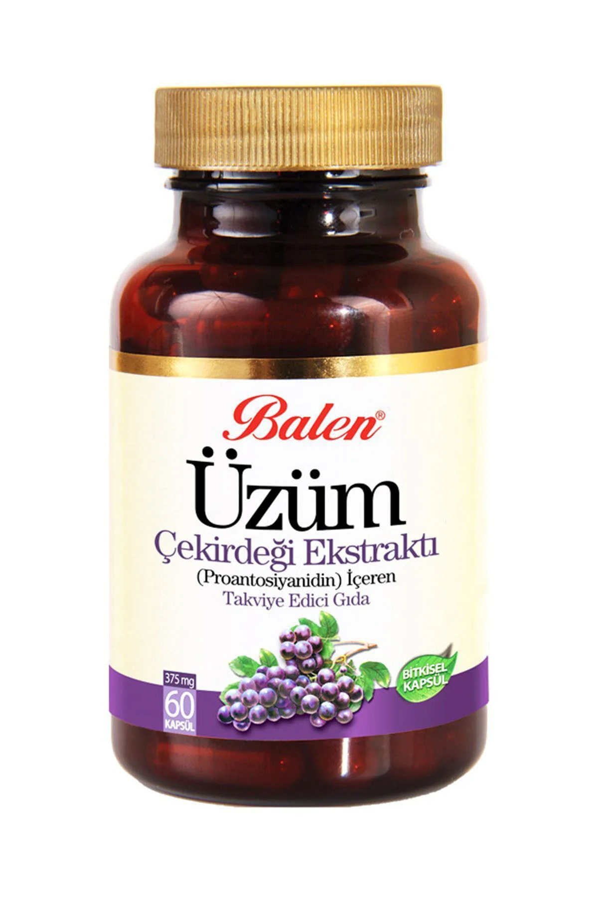 Üzüm Çekirdeği Ekstraktı 375 Mg 60 Kapsül X 2 Adet