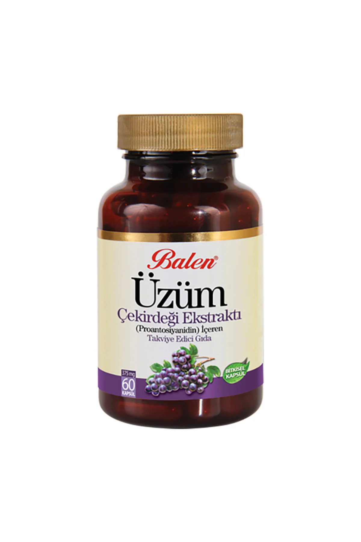 Üzüm Çekirdeği Ekstraktı Kapsül 375 Mg 60 Adet