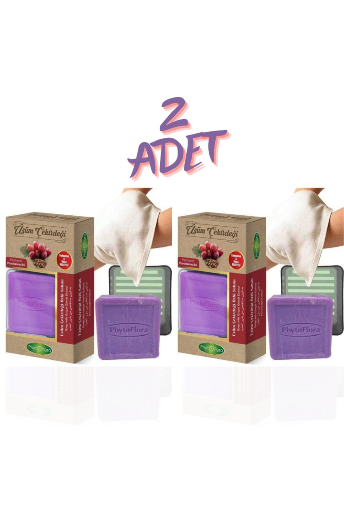 Üzüm Çekirdeği Özlü Sabun 125 Gr 2 Adet
