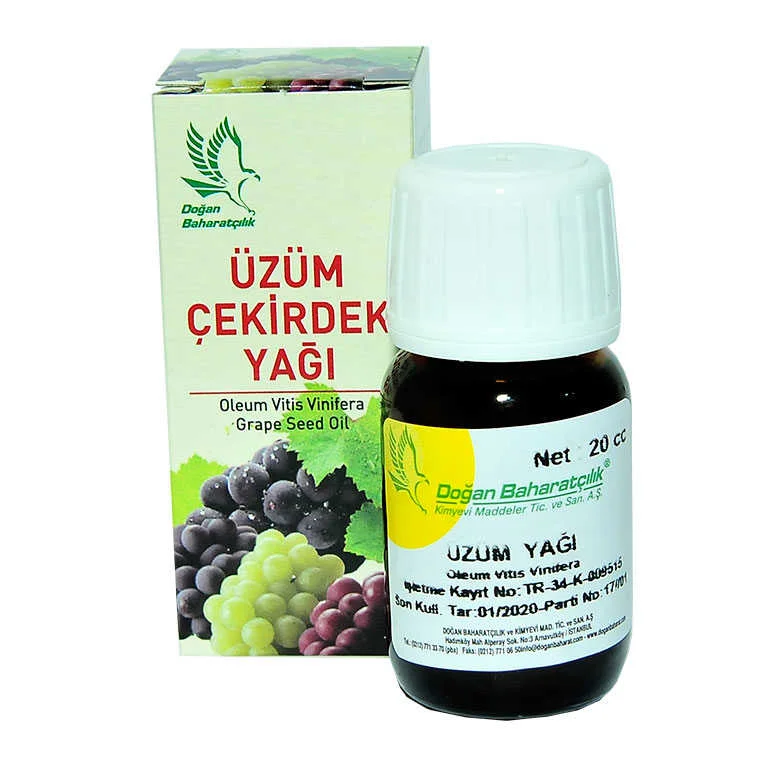 Üzüm Çekirdeği Yağı 20 cc - Soğuk Sıkım Doğal Cilt & Saç Bakım Yağı Fiyatı, Yorumları ve Özellikleri