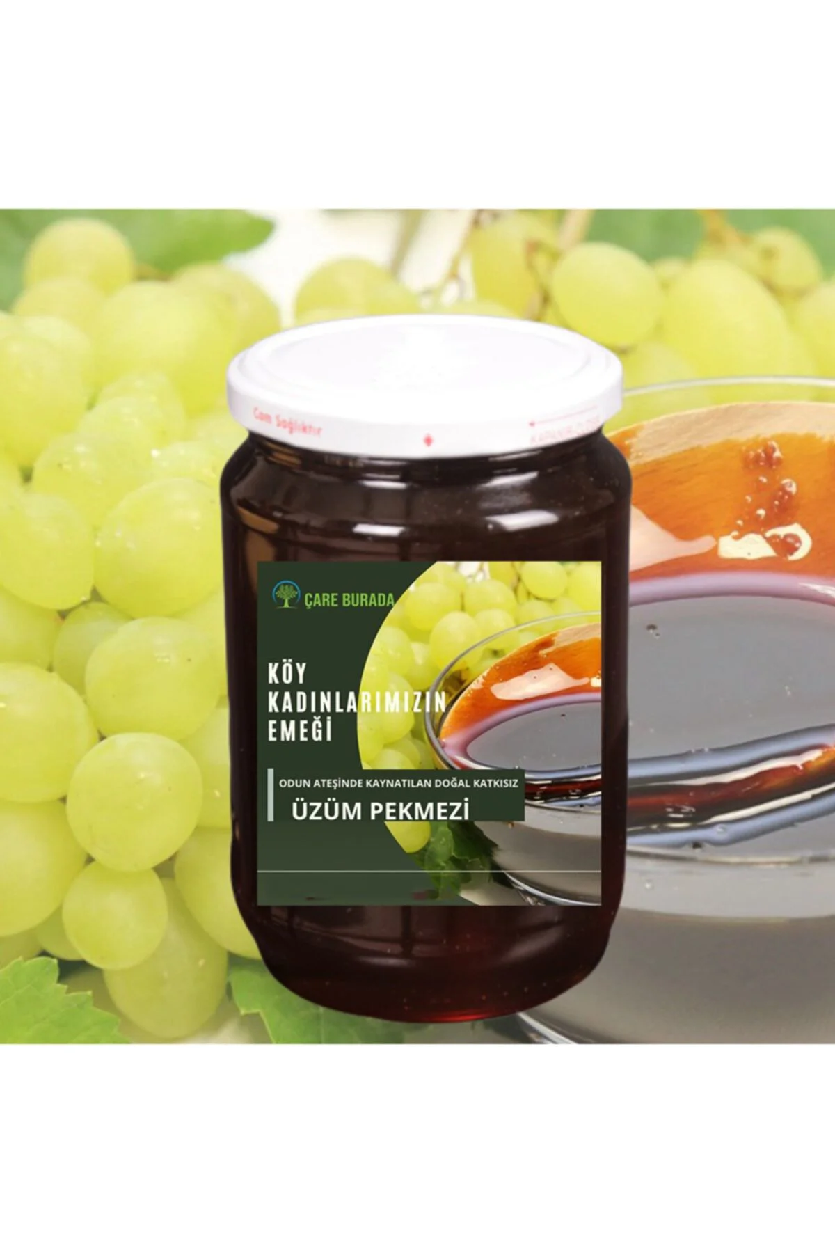 Üzüm Pekmezi Odun Ateşinden Köy Kadınlarımızın Emeğiyle 800 gr