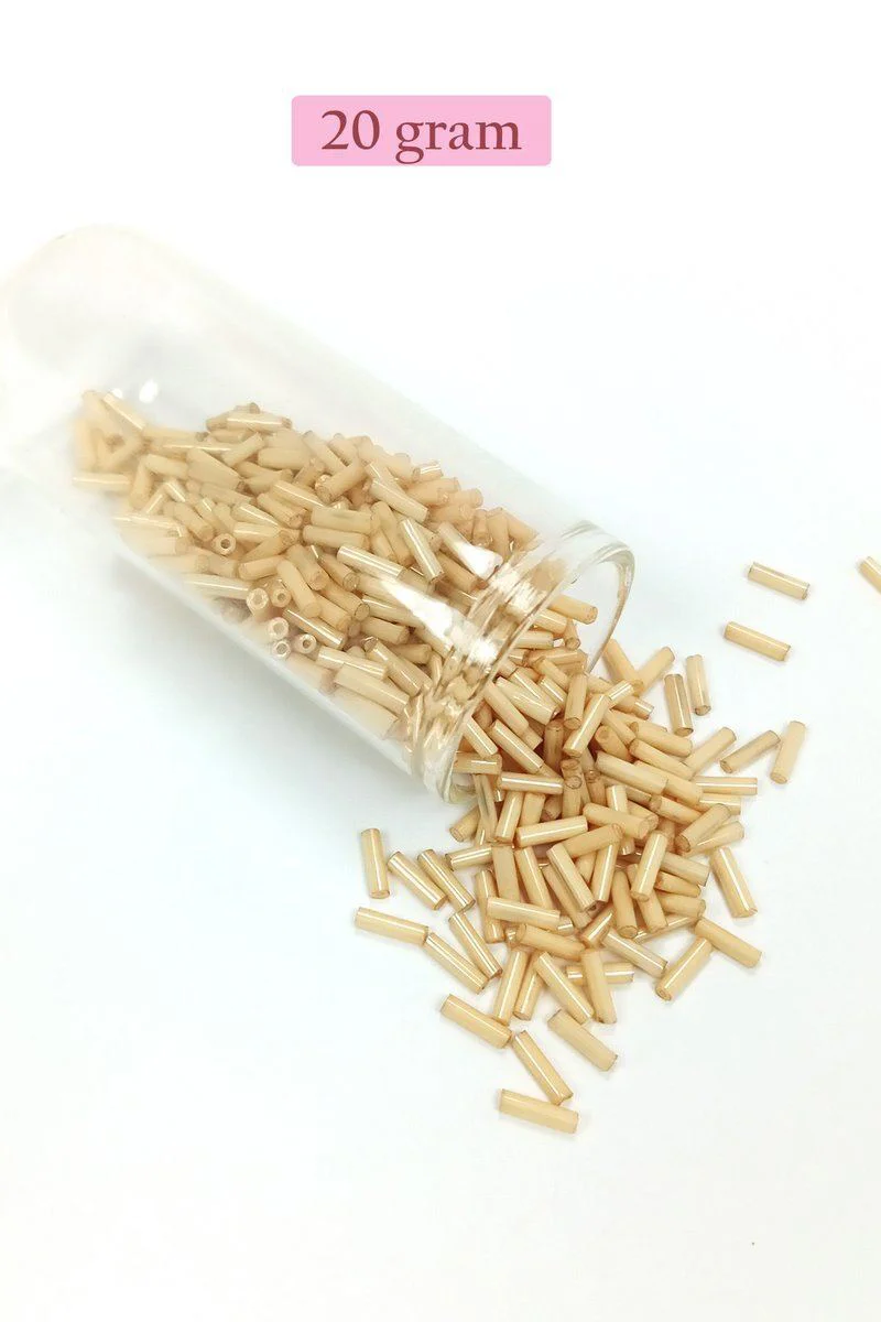 Uzun Boru Kesme Boncuk 2mm x 10mm - Koyu Krem - El Yapımı Aksesuarlar İçin Fiyatı, Yorumları ve Özellikleri