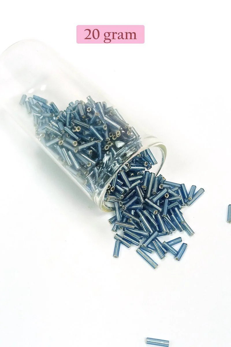 Uzun Boru Kesme Boncuk 2mm x 10mm - Camgöbeği Mavi | El İşleri İçin Kaliteli Boncuklar Fiyatı, Yorumları ve Özellikleri