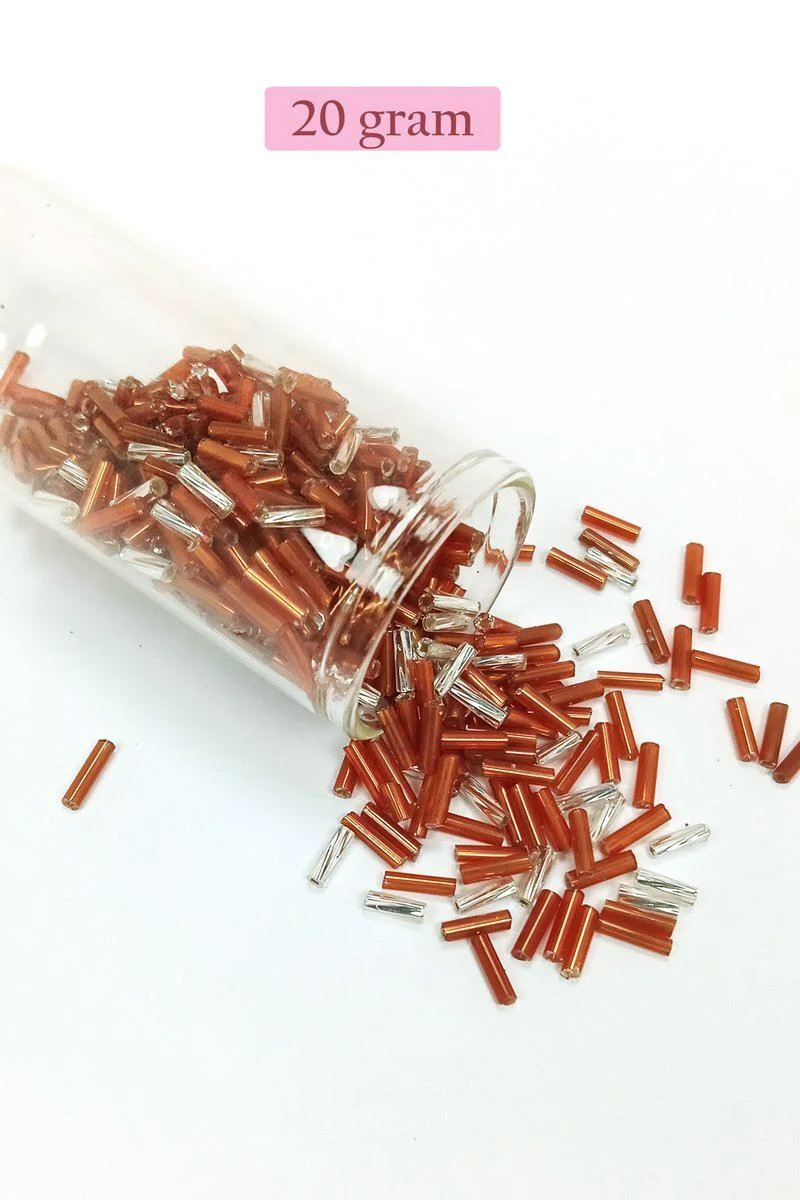 Uzun Boru Kesme Boncuk 2mm x 10mm - Kahverengi Gümüş Renk 20 Gram | El Yapımı Takı Üretimi İçin Fiyatı, Yorumları ve Özellikleri