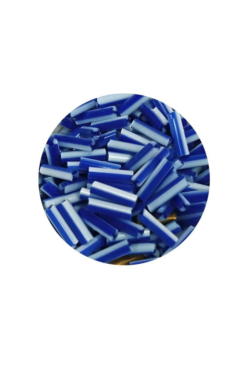Uzun Boru Kesme Boncuk 2mm x 10mm - Mavi Beyaz 20gr - El Yapımı Takı ve Oya İçin Fiyatı, Yorumları ve Özellikleri