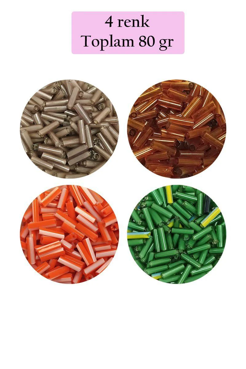 Uzun Boru Kesme Boncuk 2mm x 10mm - 5 Renk Seçeneği | Takı Yapımı İçin Premium Boncuklar Fiyatı, Yorumları ve Özellikleri