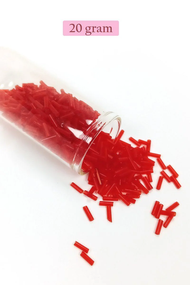 Uzun Boru Kesme Boncuk 2mm x 10mm - Kırmızı El Yapımı Takı ve Aksesuar Boncuğu Fiyatı, Yorumları ve Özellikleri
