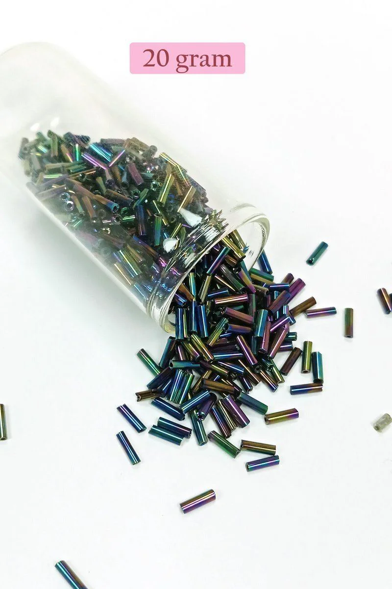 Uzun Boru Kesme Boncuk 2mm x 10mm - Mavi Yeşil 20g | El Yapımı Takı & Aksesuar Fiyatı, Yorumları ve Özellikleri
