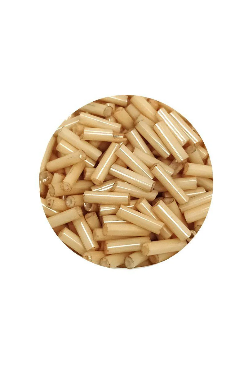 Uzun Boru Kesme Boncuk 2mm x 10mm - Kolye Bileklik Aksesuar Yapımı İçin Koyu Krem Boncuk 60g Fiyatı, Yorumları ve Özellikleri