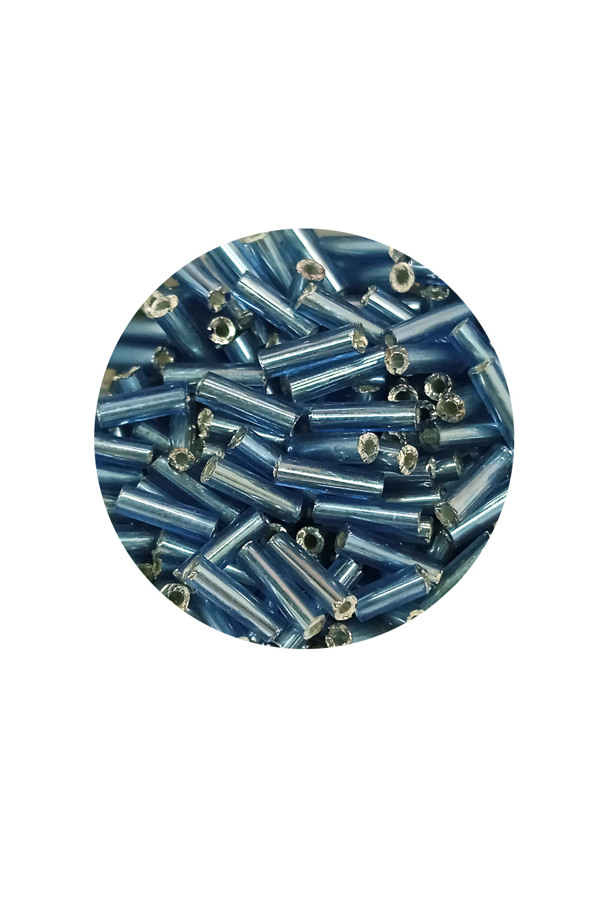 Uzun Boru Kesme Boncuk Çap 2mm Uzunluk 10 mm - 60 Gram - Camgöbeğ