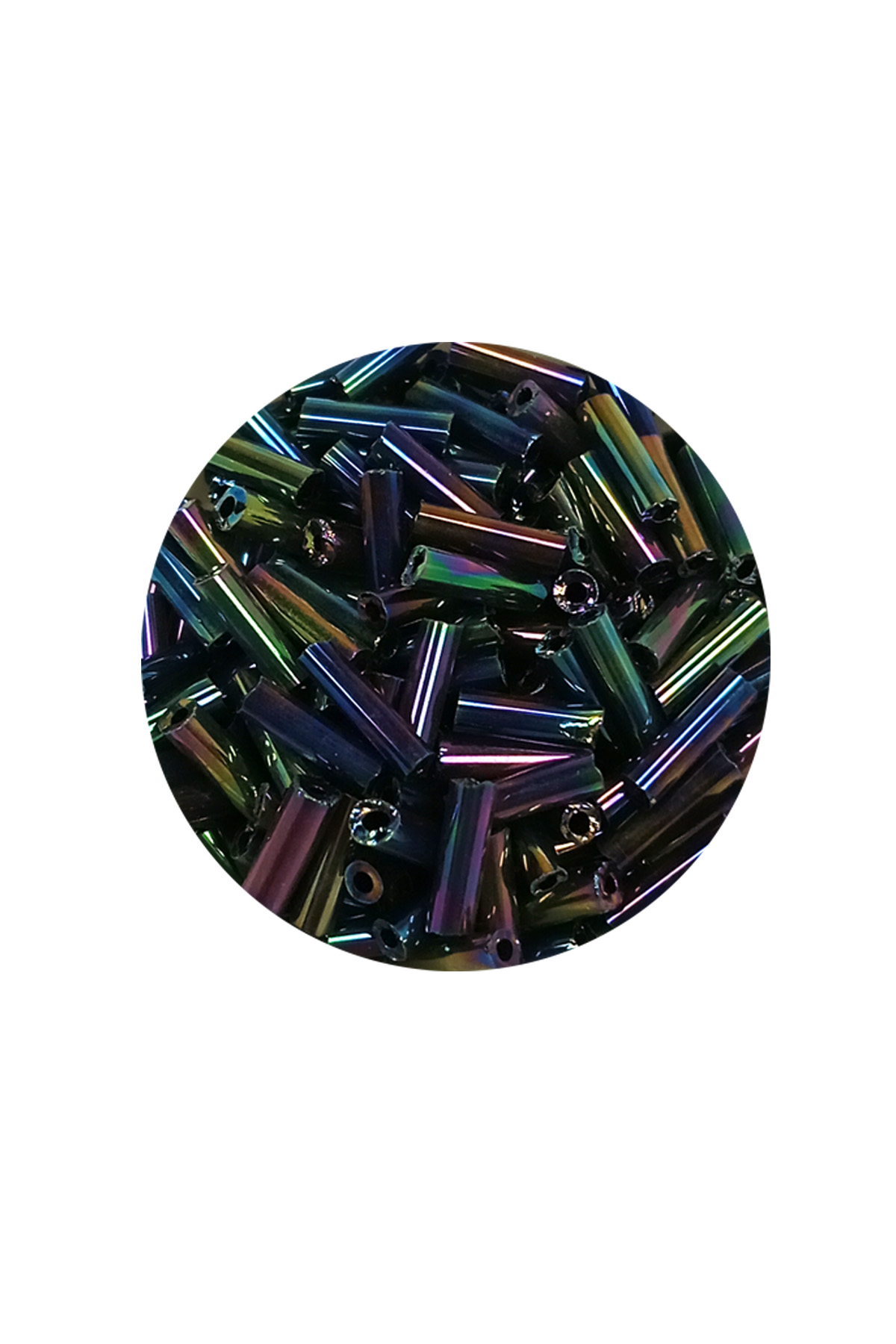 Uzun Boru Kesme Boncuk Çap 2mm Uzunluk 10 mm - 60 Gram - Mavi Yeş