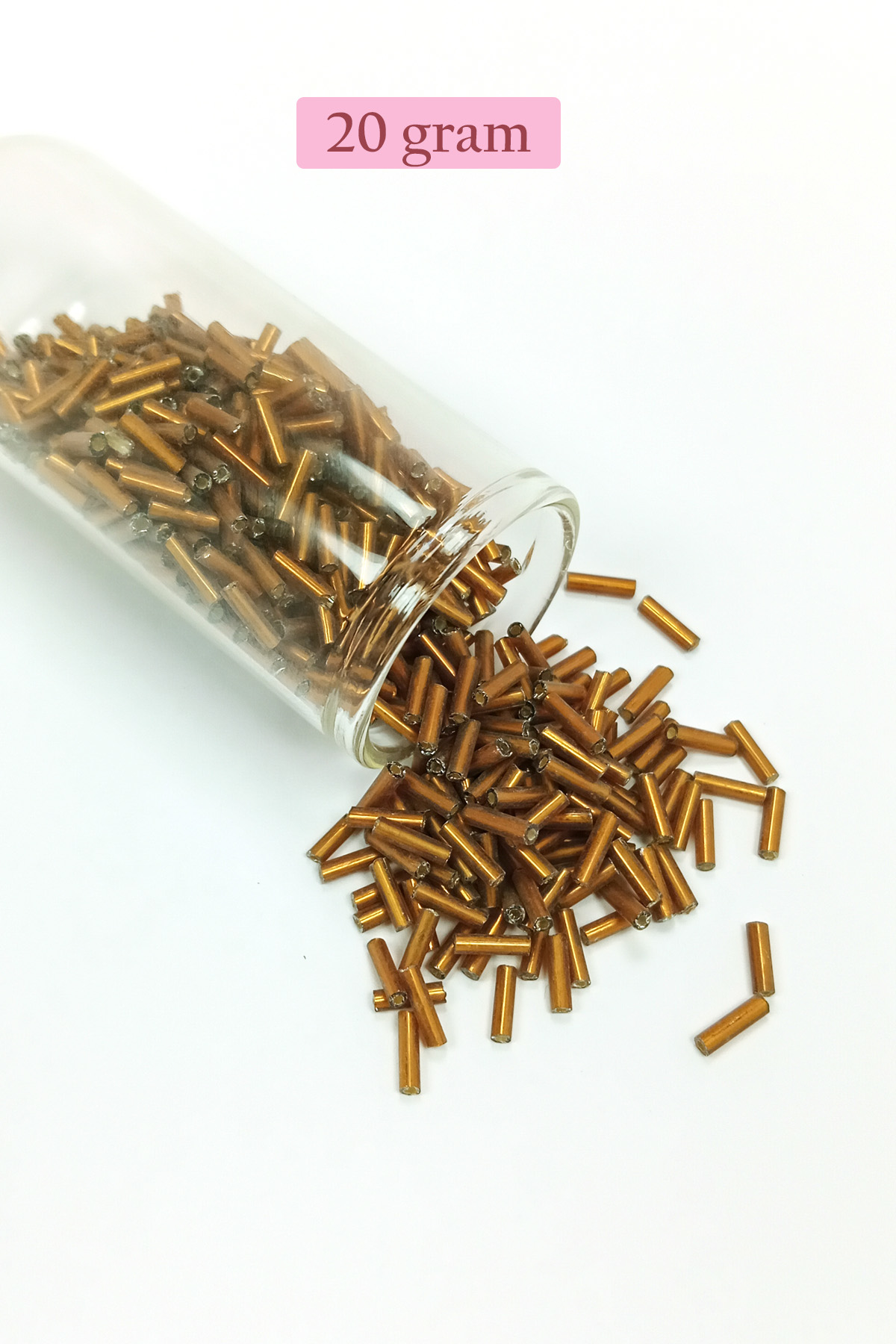 Just Cheap Store Uzun Boru Kesme Boncuk Çap 2Mm Uzunluk 10 Mm - 4 Renk - Toplam 80