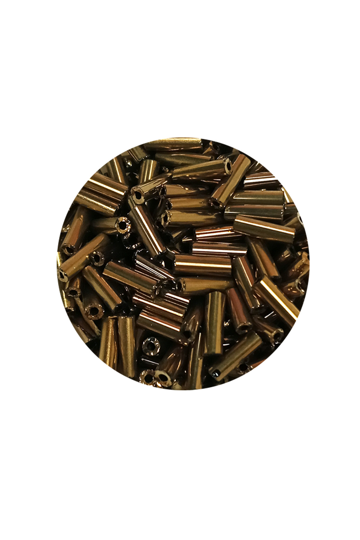 Just Cheap Store Uzun Boru Kesme Boncuk Çap 2Mm Uzunluk 10 Mm - 20 Gram - Parlak G