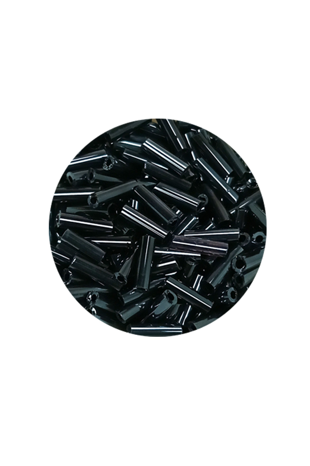 Uzun Boru Kesme Boncuk Çap 2mm Uzunluk 10 mm - 20 Gram - Koyu Yeş