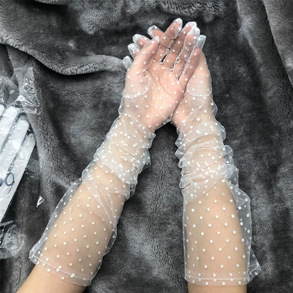 Uzun Boy Beyaz Puantiyeli Beyaz Renk Yetişkin Tül Eldiven 55 cm Uzun Boy Beyaz Puantiyeli Beyaz Renk Yetişkin Tül Eldiven 55 cm Fiyatı, Yorumları ve Özellikleri