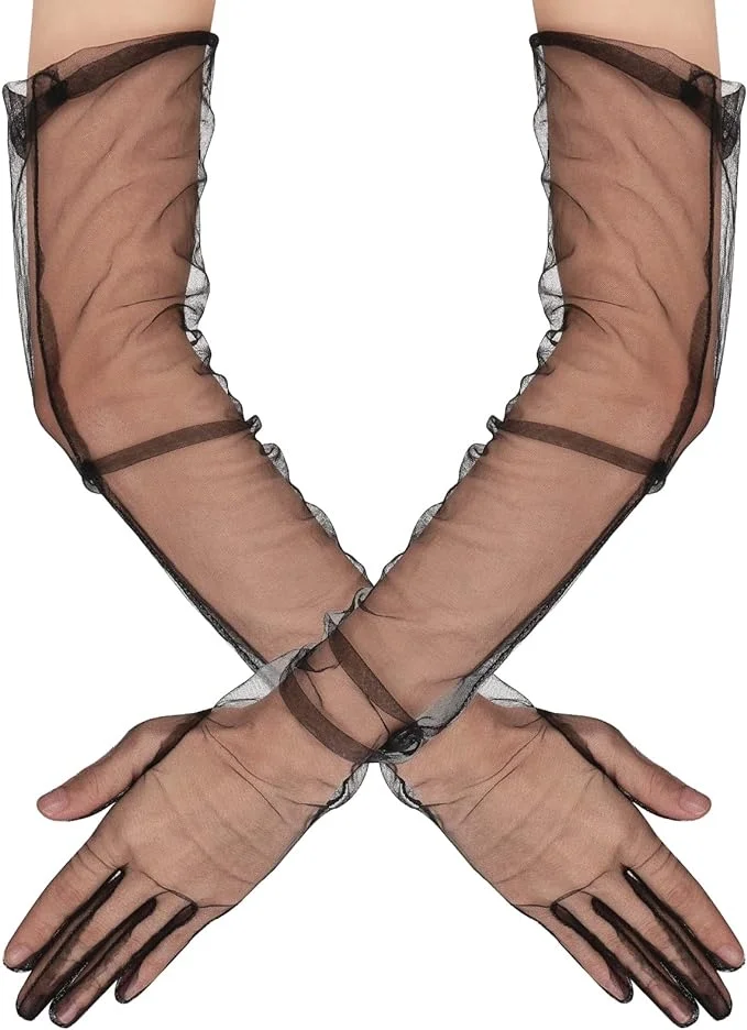 Uzun Boy Likralı Siyah Renk Yetişkin Mega Tül Eldiven 53 Cm Bx40 Fiyatı, Yorumları ve Özellikleri