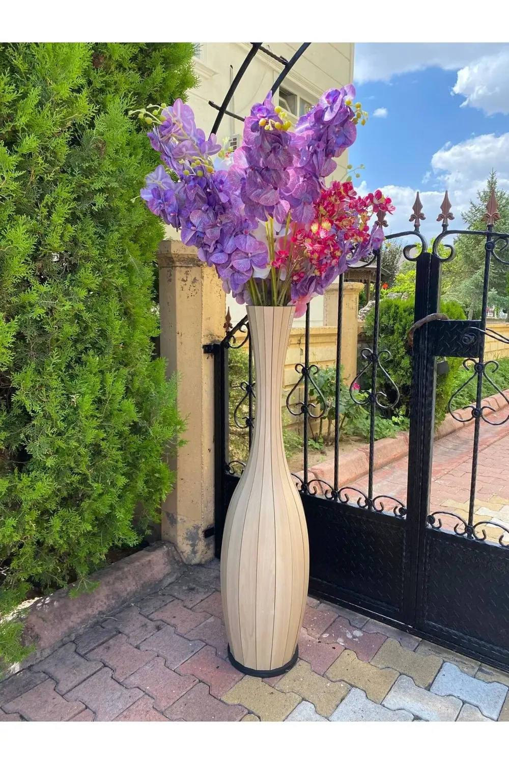 Uzun Büyük Boy Dekoratif Vazo 120cm