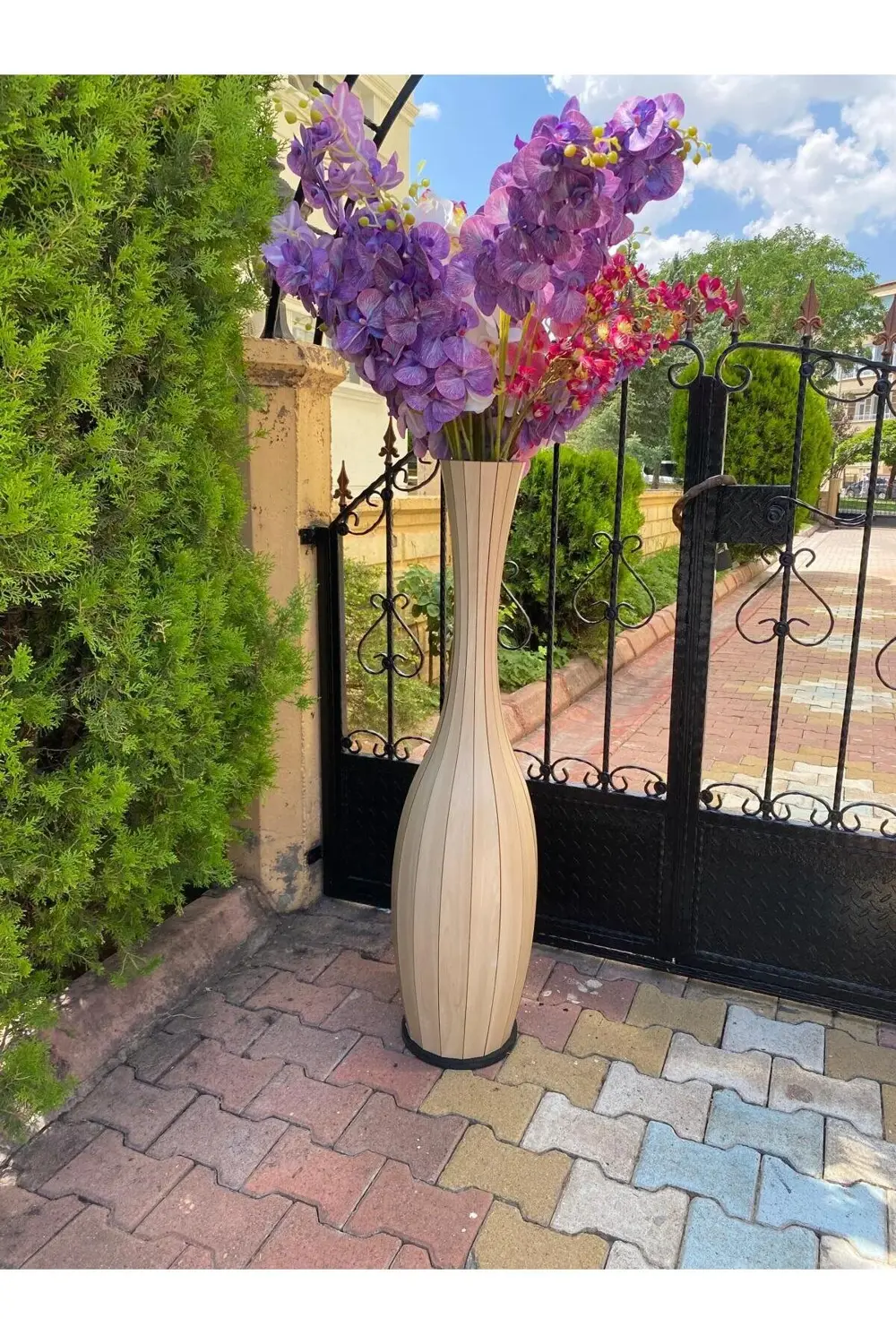 Uzun Büyük Boy Dekoratif Vazo 120cm