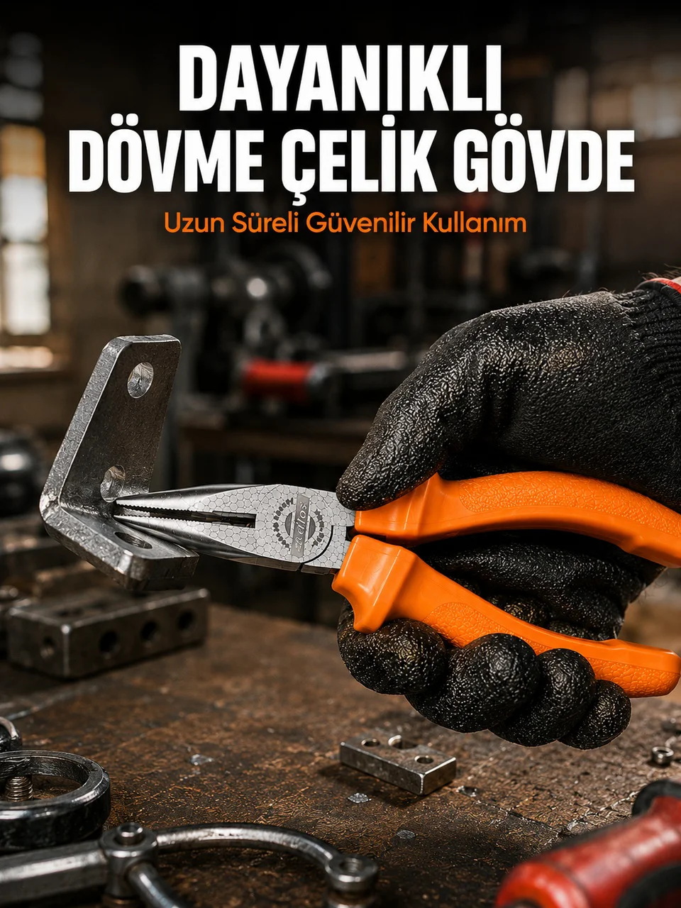 Uzun Çene Tasarımlı Dövme Çelik Kargaburun Hassas Kavrama Performansı - Lisinya