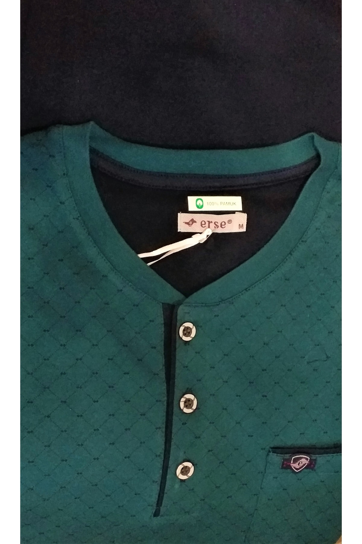 Uzun Kol Pamuklu Erkek Pijama Takımı Mevsimlik