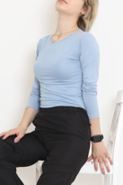 Uzun Kol Viskon Body Bebemavi