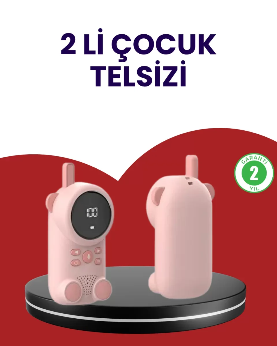 Uzun Menzilli Bebek Telsizi – VOX Modlu, Renkli LCD Ekranlı - Lisinya