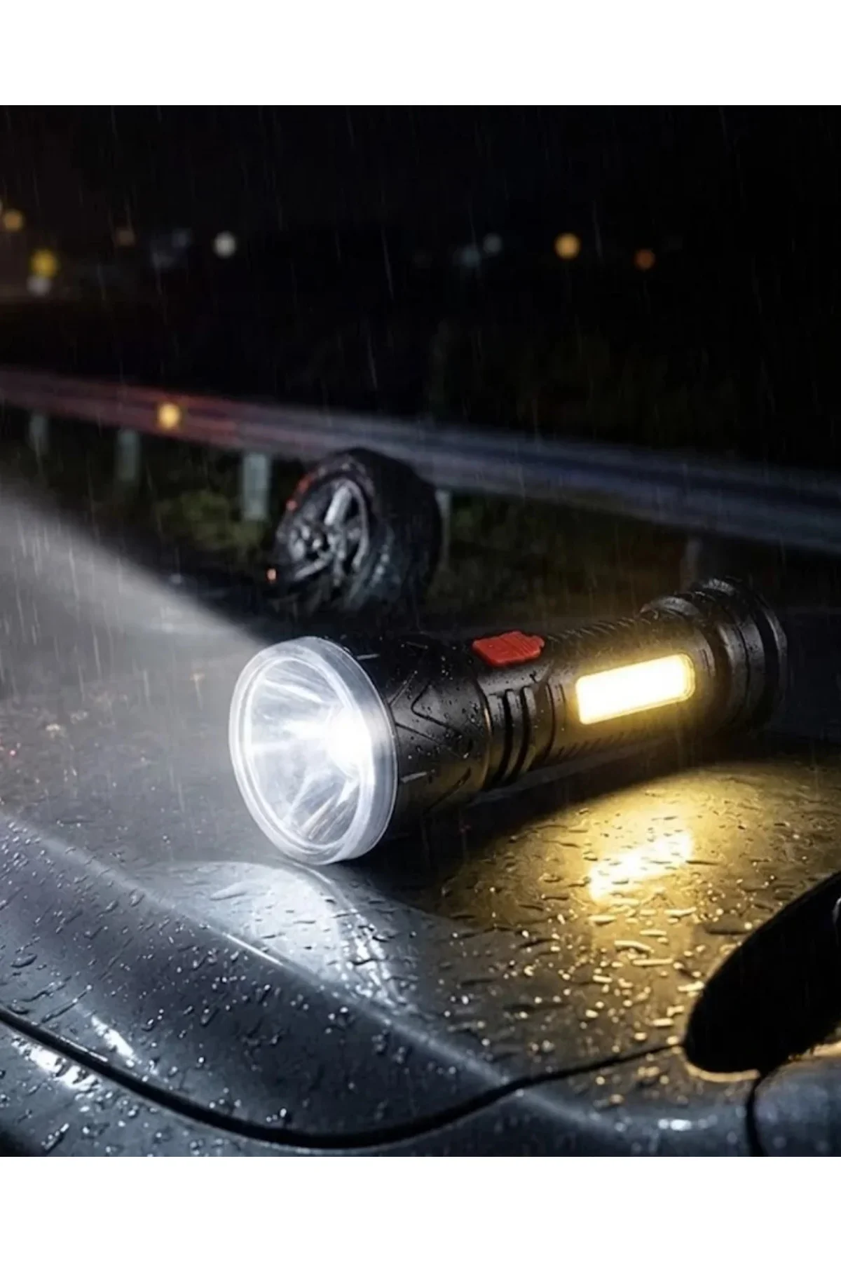 Uzun Menzilli Işıldak Şarjlı 9 LED 4 Kademeli Aydınlatma Uzun Menzilli Işıldak Şarjlı 9 LED 4 Kademeli Aydınlatma