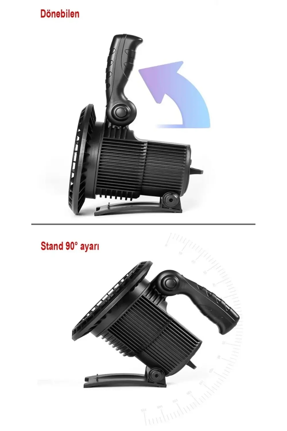 Uzun Menzilli Işıldak – Şarjlı Güçlü El Feneri ve Kamp Lambası