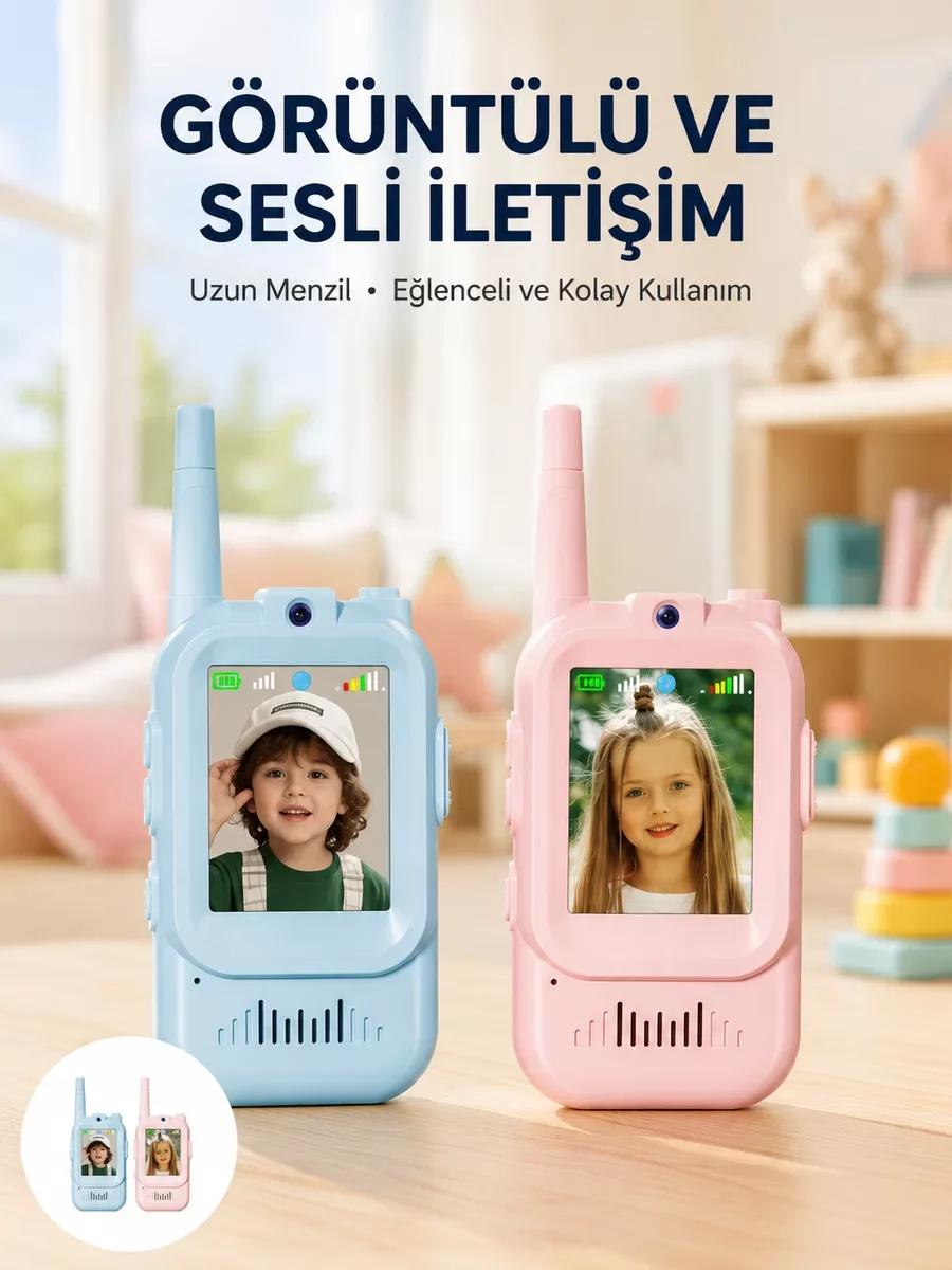 Uzun Menzilli Video Walkie Talki - Eğitici ve Eğlenceli Oyuncak