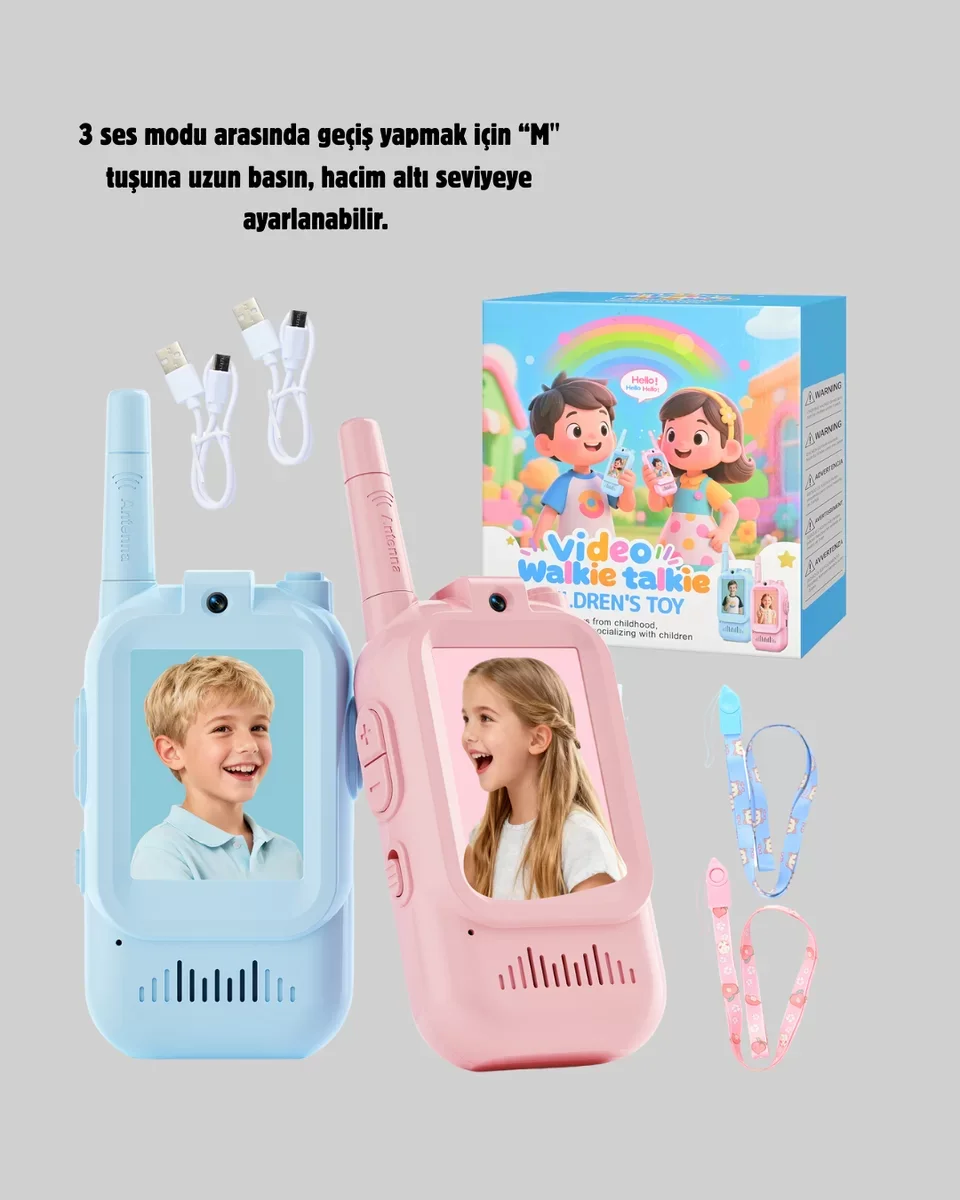 Uzun Menzilli Video Walkie Talki - Eğitici ve Eğlenceli Oyuncak