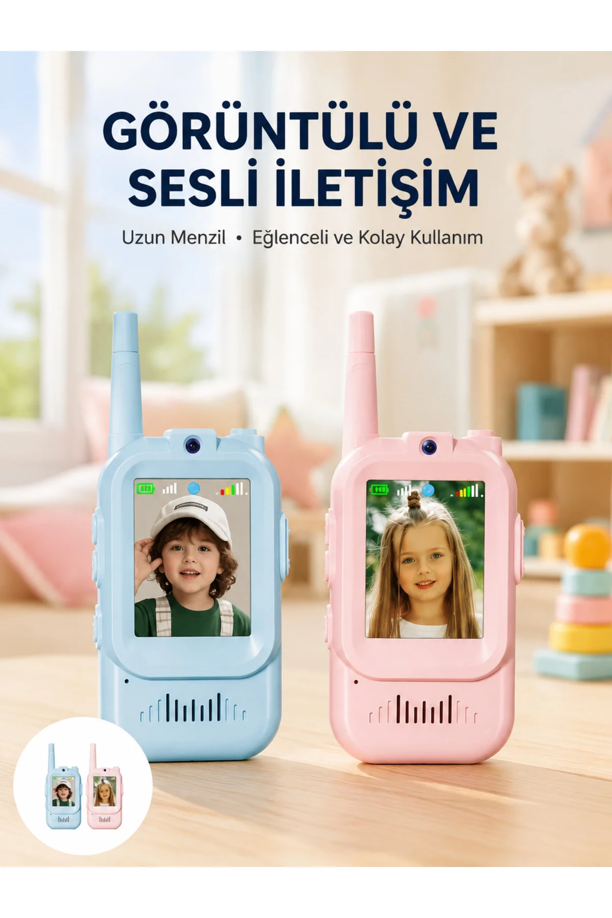 Uzun Menzilli Video Walkie Talkie Eğitici ve Eğlenceli Oyuncak Uzun Menzilli Video Walkie Talkie Eğitici ve Eğlenceli Oyuncak