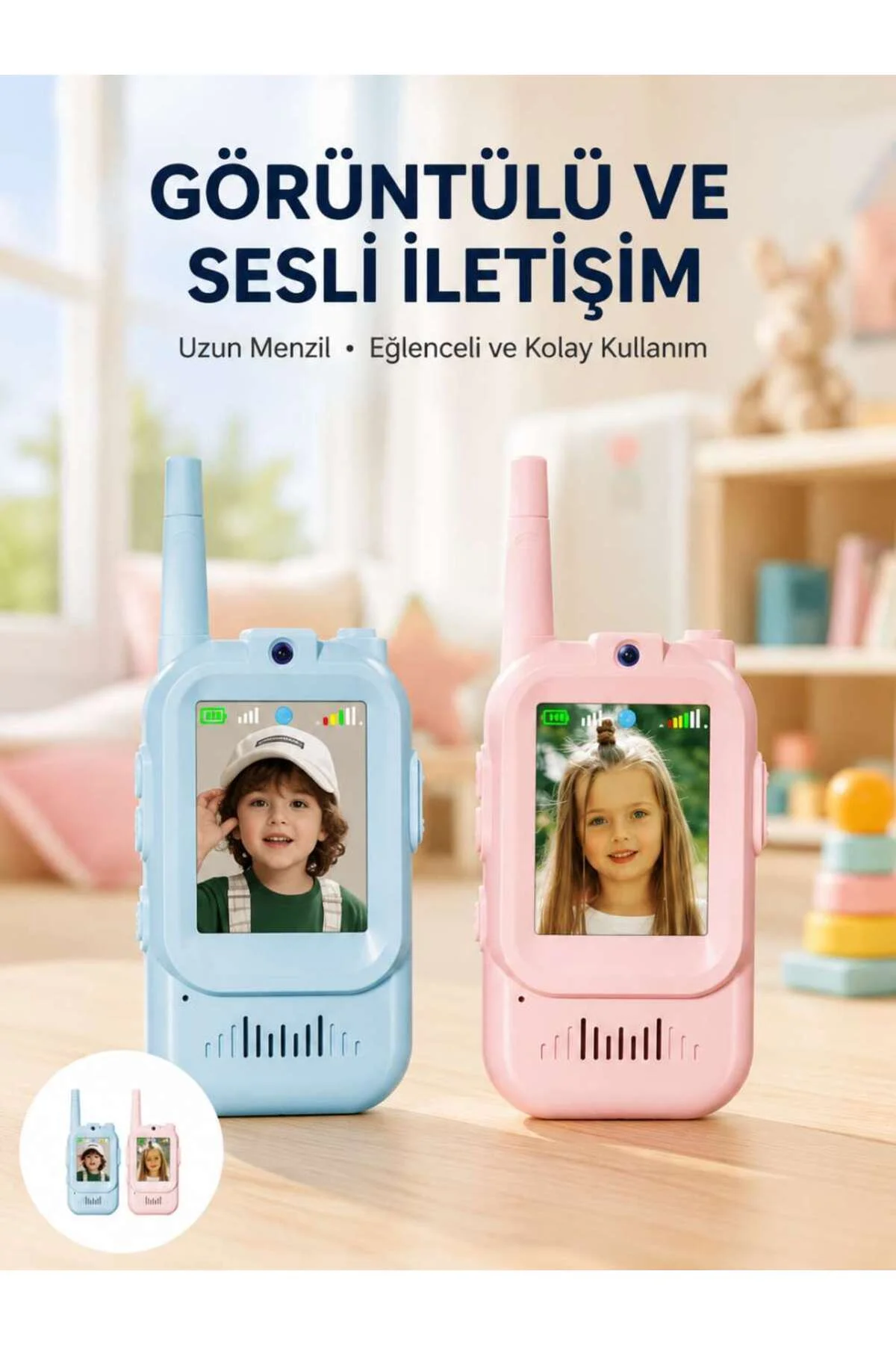Uzun Menzilli Video Walkie Talkie Eğitici ve Eğlenceli Oyuncak Uzun Menzilli Video Walkie Talkie Eğitici ve Eğlenceli Oyuncak