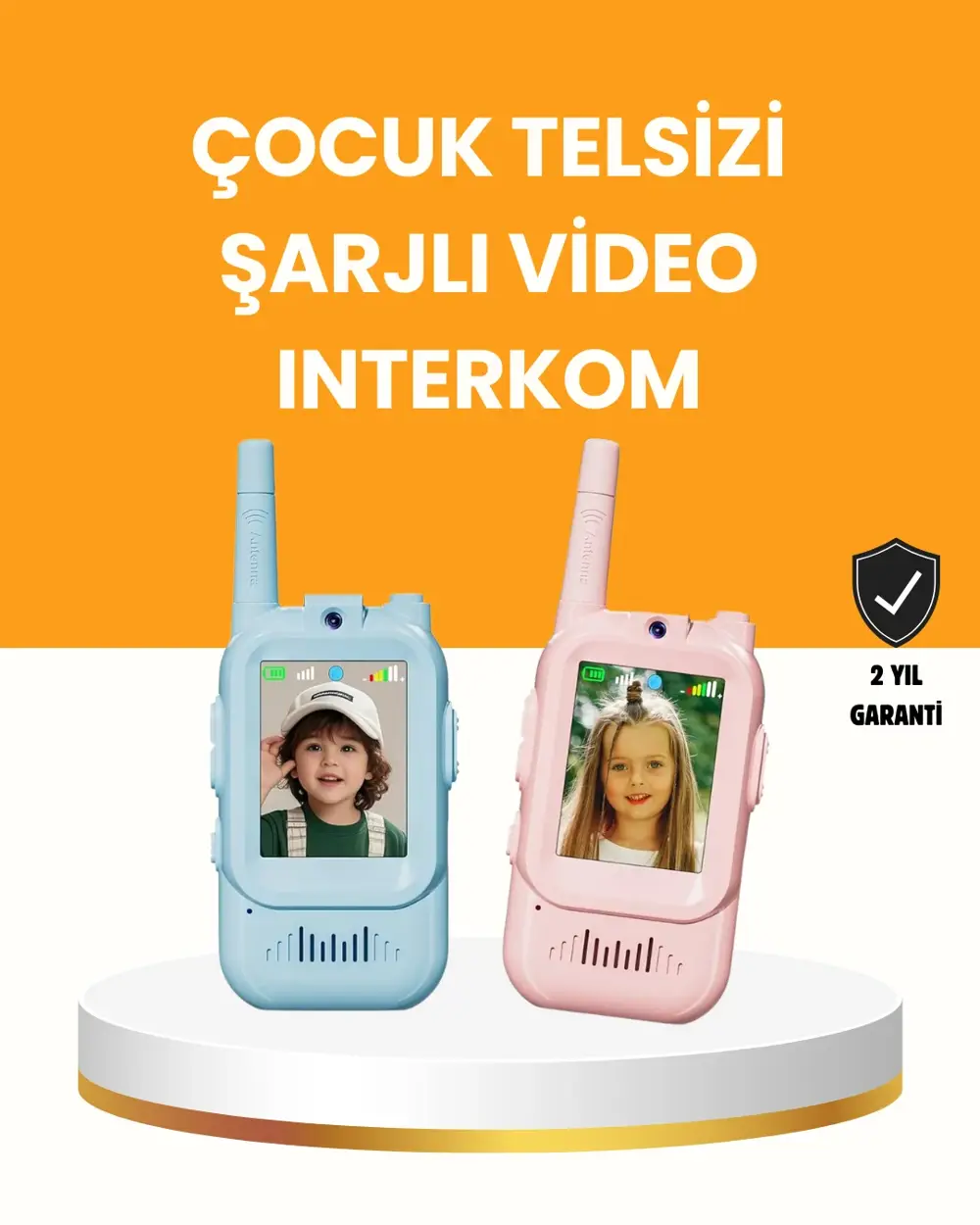 Uzun Menzilli Video Walkie Talkie Eğitici ve Eğlenceli Oyuncak