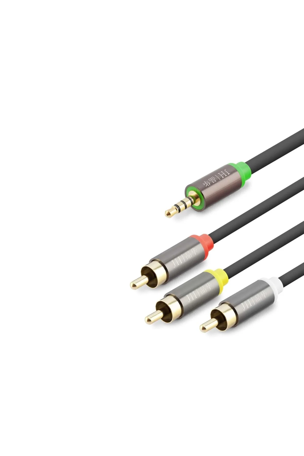 Uzun Mesafe 3.5 Mm Rca Kablo 5 Metre Siyah 2'Li Set Uzun Mesafe 3.5 Mm Rca Kablo 5 Metre Siyah 2'Li Set