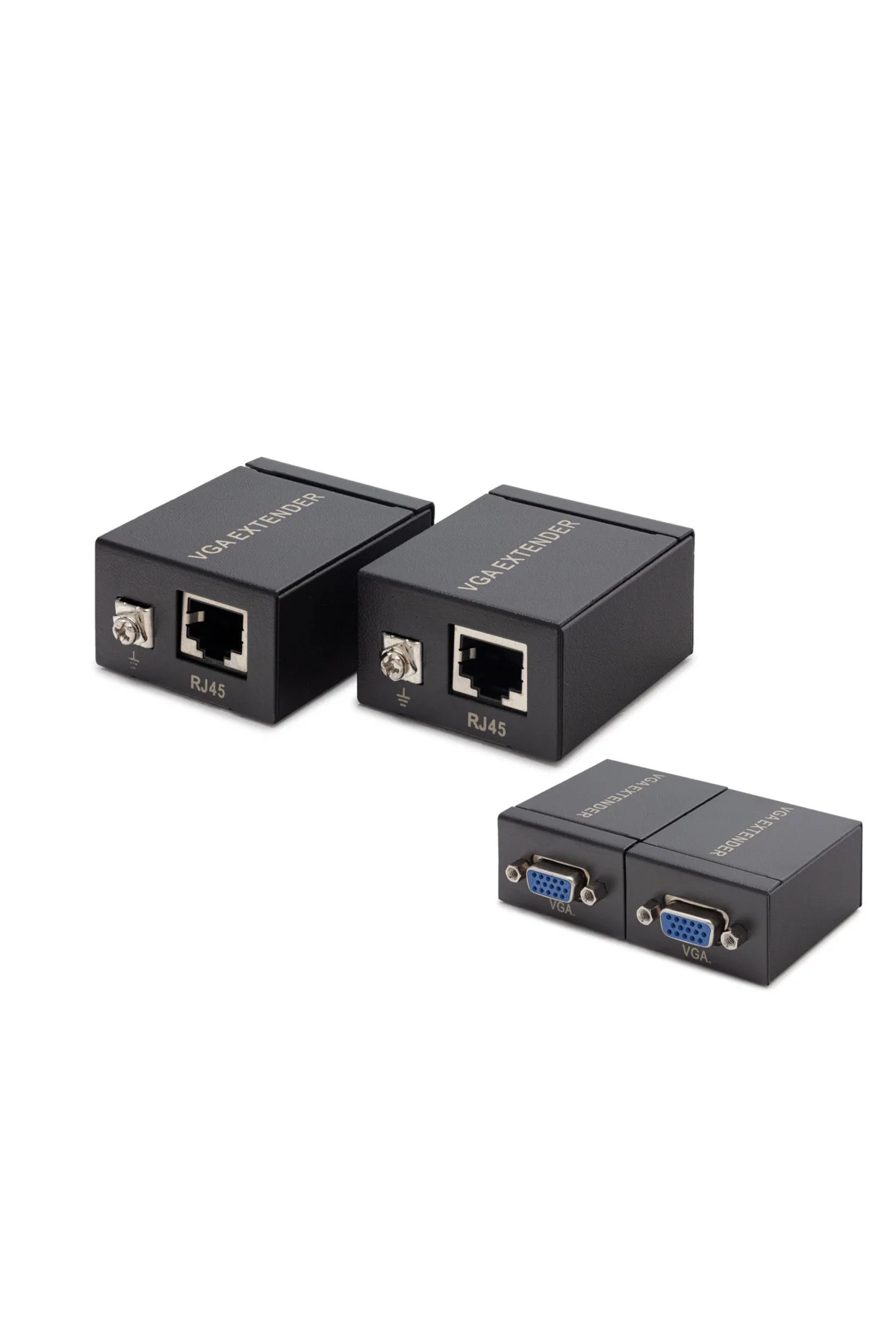 Uzun Mesafe Vga Rj45 Görüntü Aktarım Seti 60 Metre Uzun Mesafe Vga Rj45 Görüntü Aktarım Seti 60 Metre