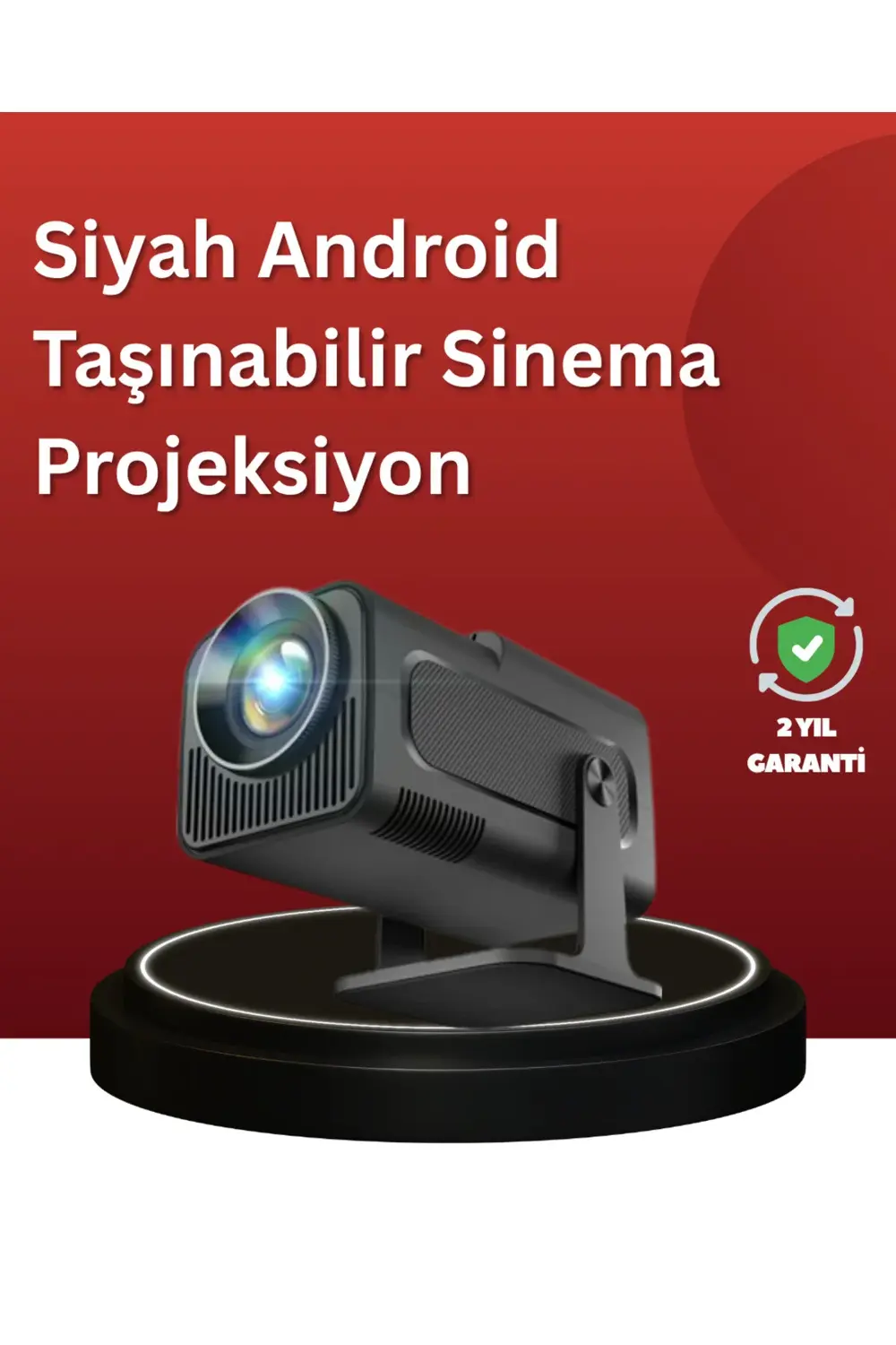 Uzun Ömürlü Lamba ve Dahili Hoparlörlü Ev Sinema Projektörü