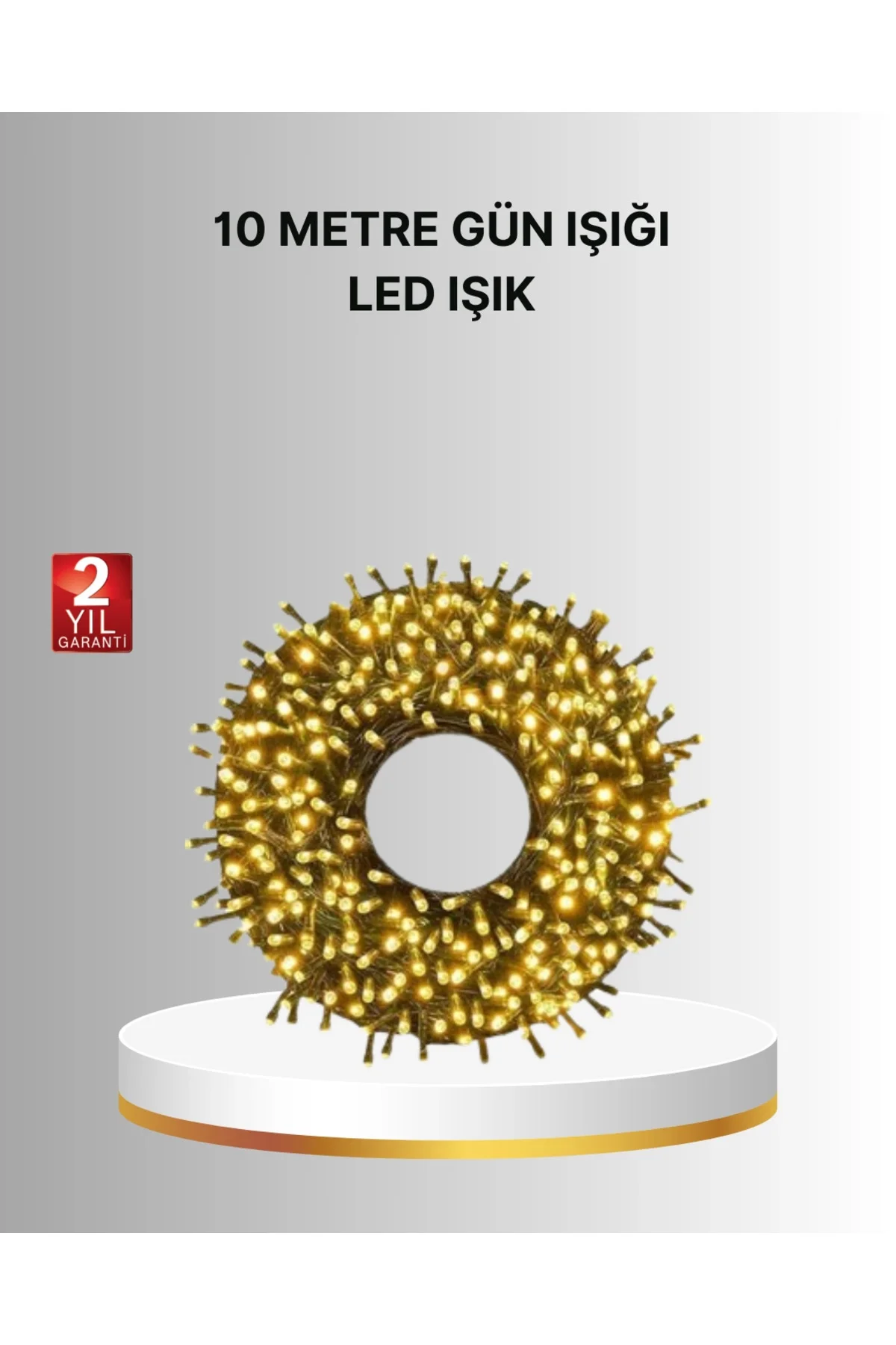 Uzun Ömürlü Led Teknolojili 10 Metre Şık Işıklı Süsleme Seti