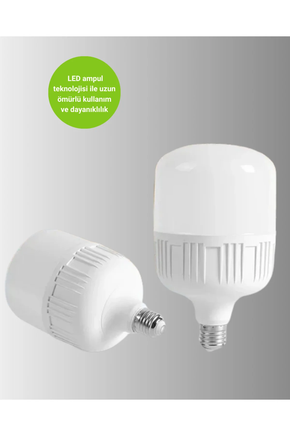 Uzun Ömürlü Şarjlı LED Ampul 30 Watt Güçlü Aydınlatma
