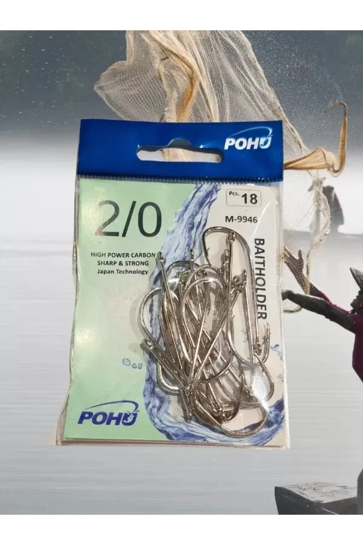 Uzun Pa.la Delikli Sap 2/0 Numara 18'li Paket Beyaz M-9946 Baitho