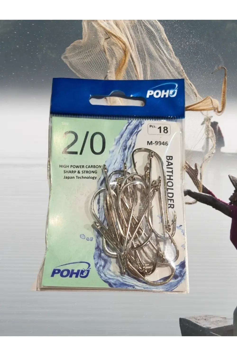 Uzun Pa.la Delikli Sap 2/0 Numara 18'li Paket Beyaz M-9946 Baitho