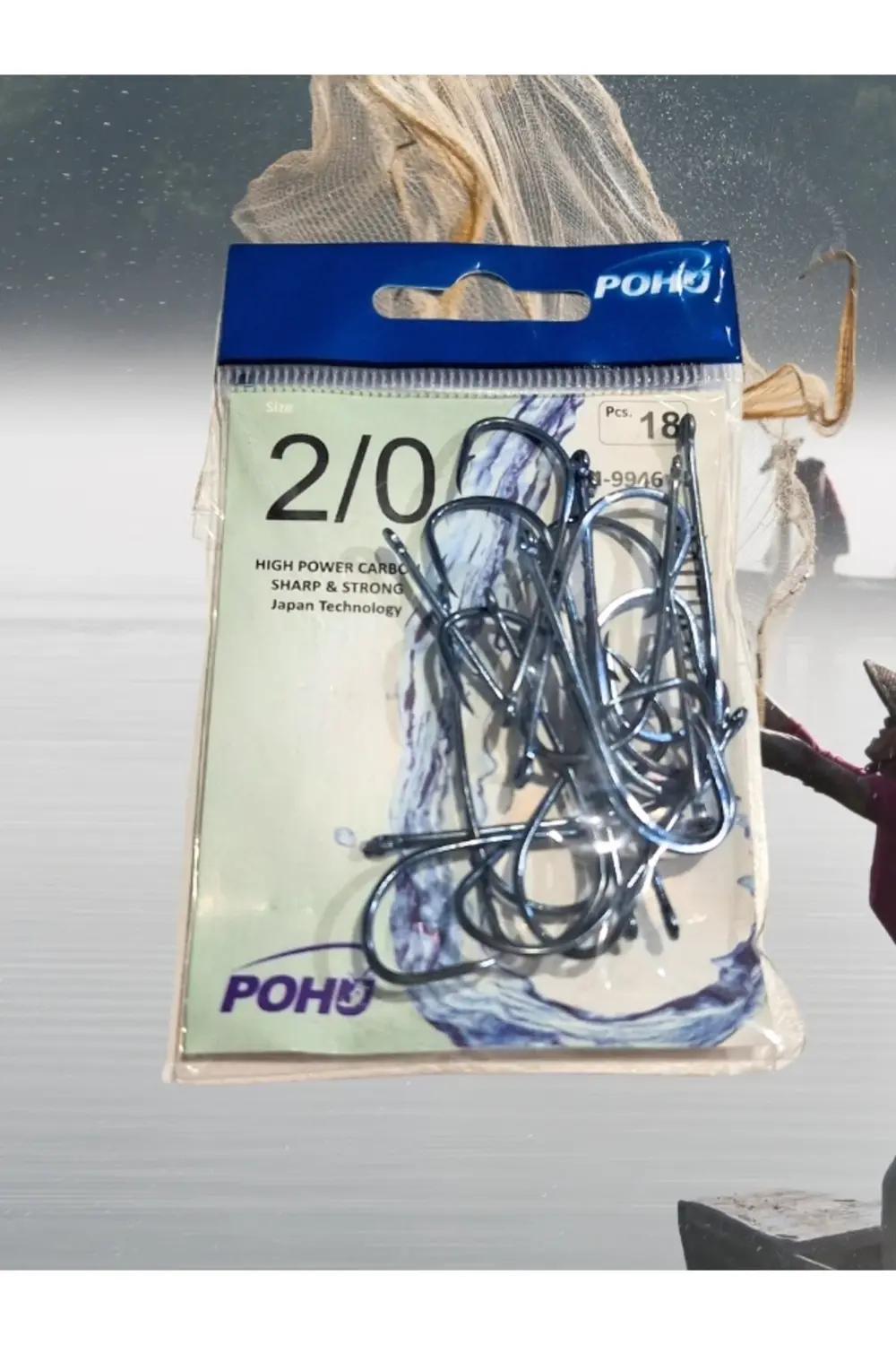 Uzun Pa.la Delikli Sap 2/0 Numara 18'li Paket Parlak Mavi M-9946