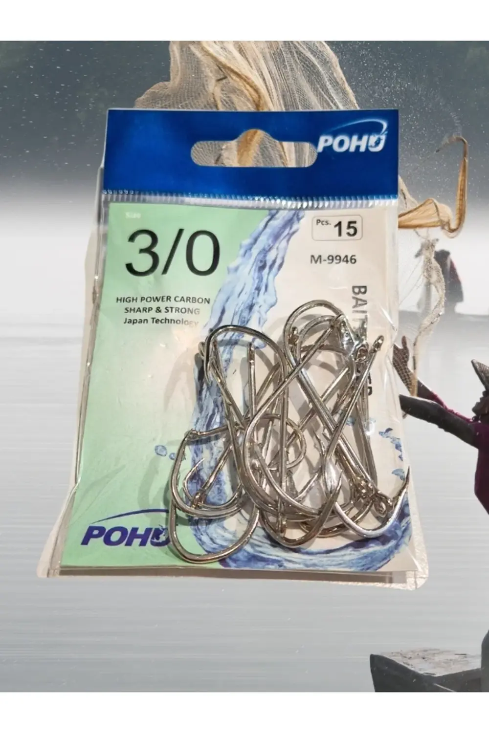 Uzun Pa.la Delikli Sap 3/0 Numara 15'li Paket Beyaz M-9946 Baitho