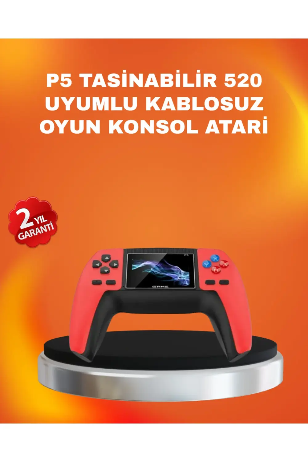Uzun Pil Ömürlü 520 Oyunlu P5 Retro Konsol