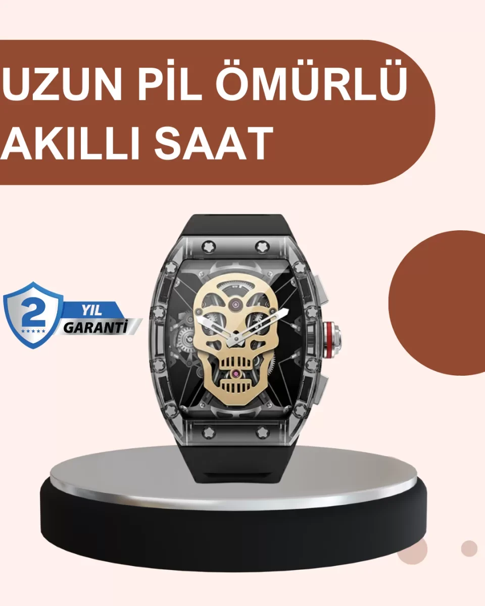Uzun Pil Ömürlü Akıllı Saat Günlük ve Spor Kullanım - Lisinya