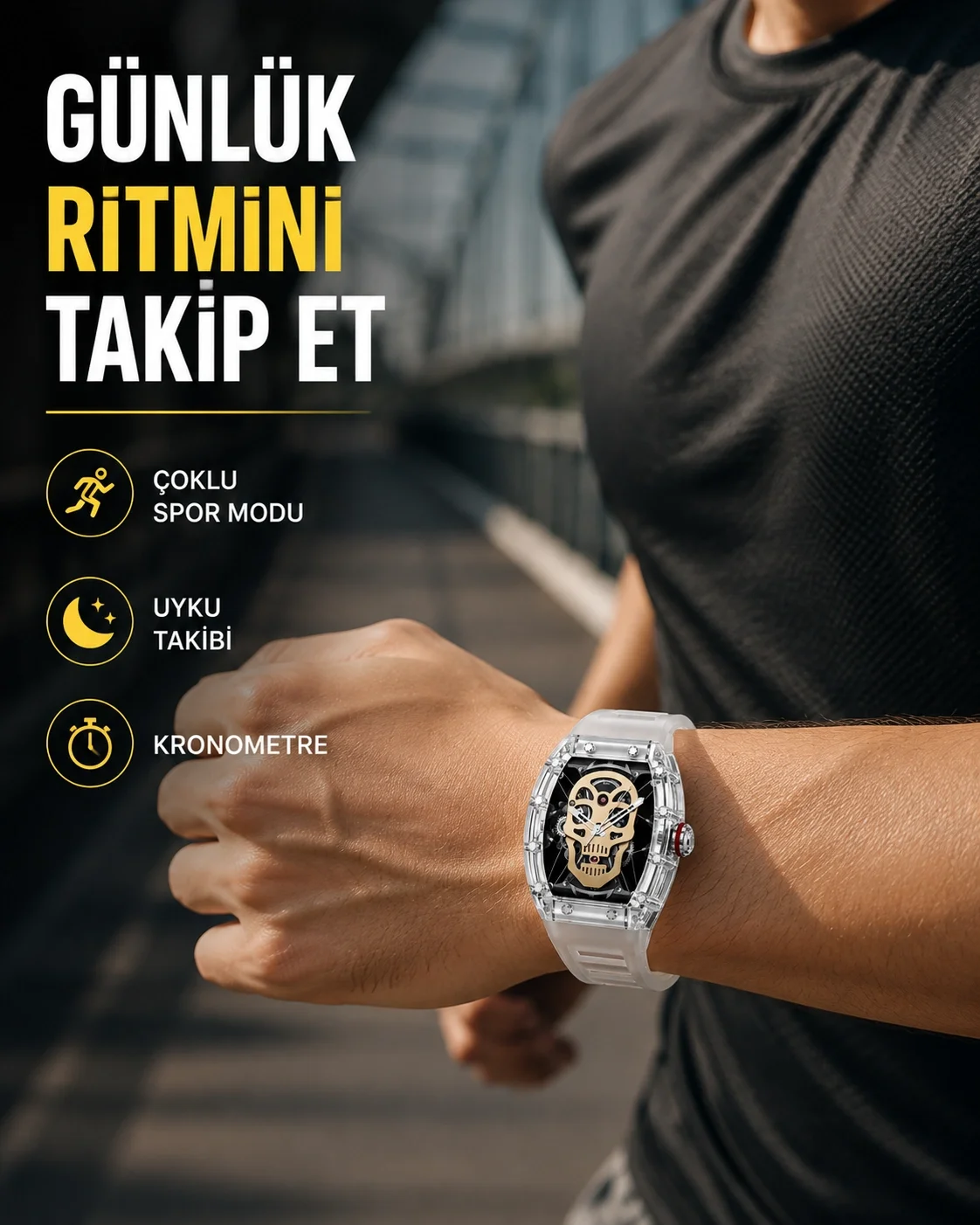 Uzun Pil Ömürlü Akıllı Saat Spor ve Günlük Kullanım Yeni Nesil Uzun Pil Ömürlü Akıllı Saat Spor ve Günlük Kullanım Yeni Nesil